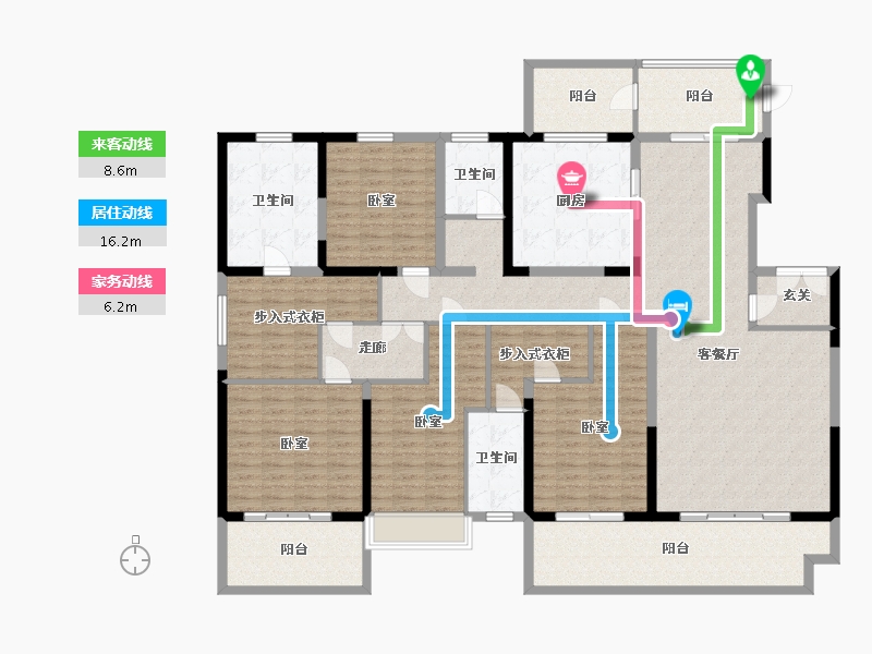 江苏省-镇江市-万善上院·云上-208.00-户型库-动静线