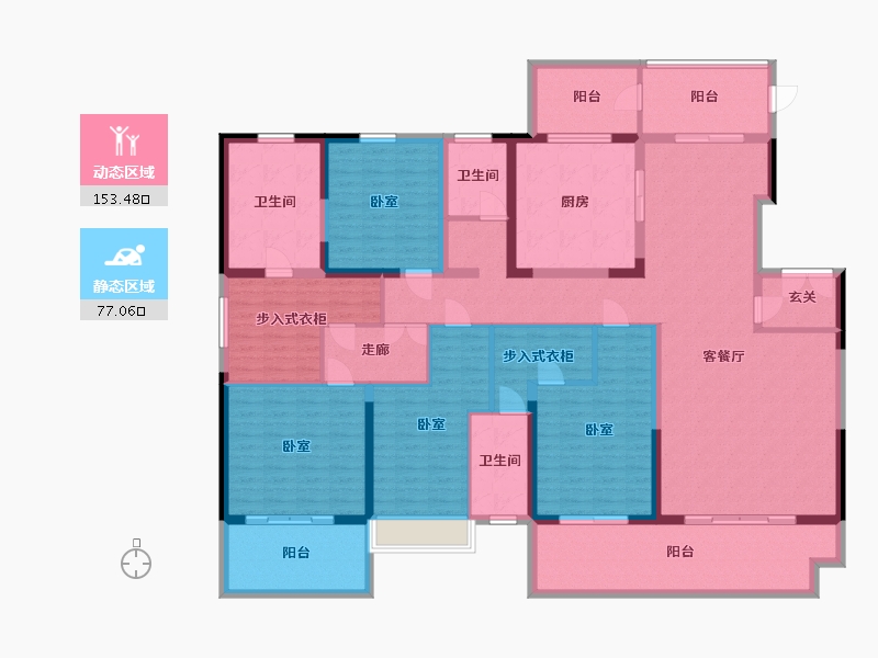 江苏省-镇江市-万善上院·云上-208.00-户型库-动静分区