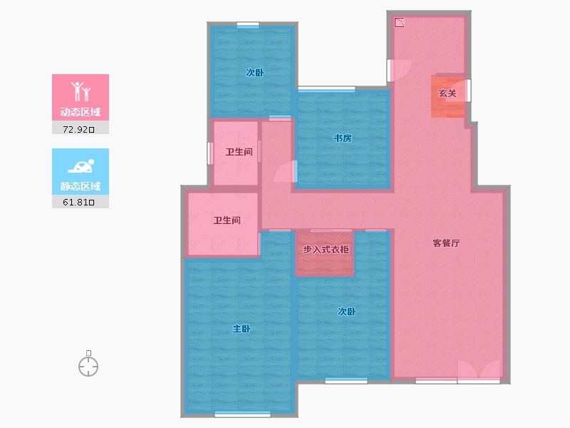 江苏省-盐城市-郁金香花园-121.87-户型库-动静分区