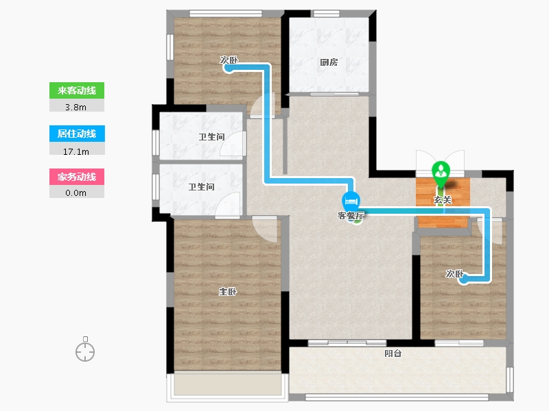 江苏省-苏州市-金茂智慧科学城-110.00-户型库-动静线