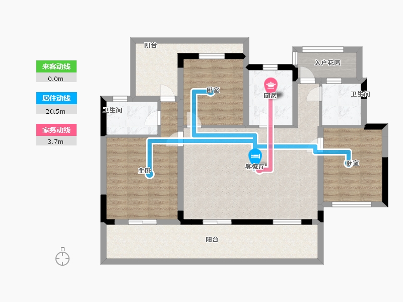 江苏省-镇江市-路劲·港欣城-94.99-户型库-动静线