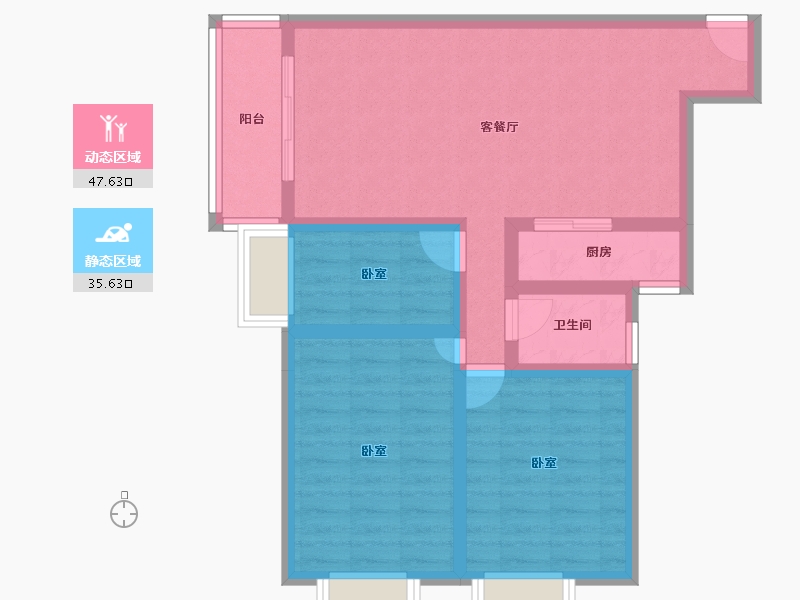 甘肃省-天水市-东方尊裕-73.48-户型库-动静分区