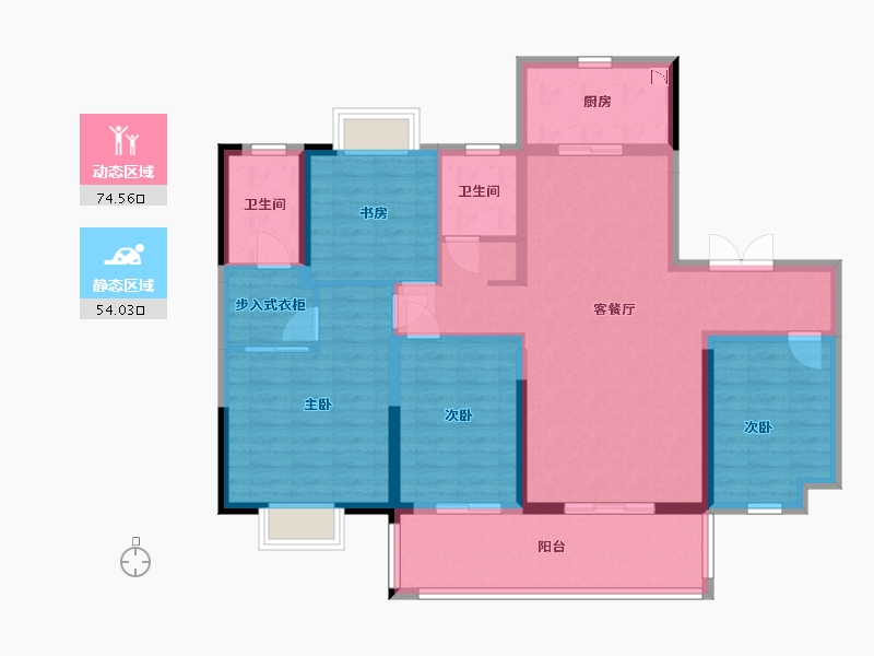 江苏省-盐城市-京师学院山-115.20-户型库-动静分区