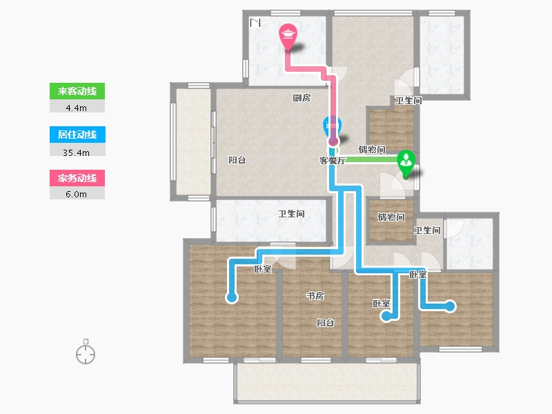 江苏省-镇江市-天波龙韵-176.00-户型库-动静线