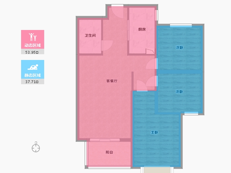 河北省-保定市-王府壹号-82.04-户型库-动静分区