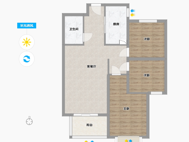 河北省-保定市-王府壹号-82.04-户型库-采光通风