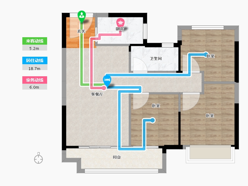 江西省-抚州市-华章硕丰八方城-78.00-户型库-动静线