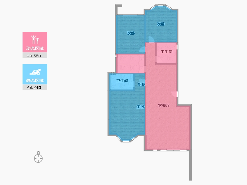 安徽省-宿州市-彼岸星城·融耀-91.00-户型库-动静分区