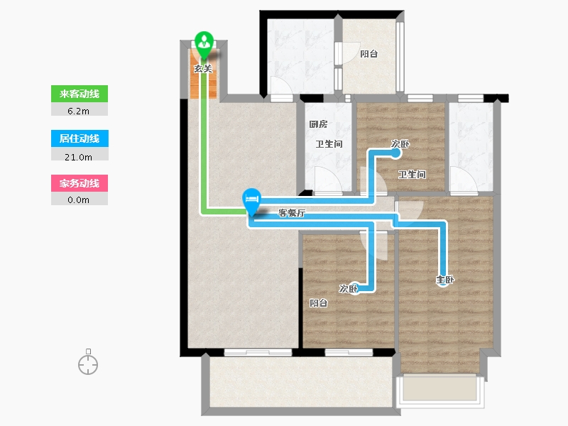 安徽省-宿州市-彼岸星城·融耀-94.13-户型库-动静线