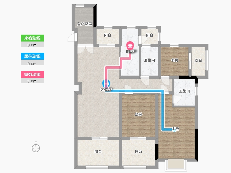 江苏省-南通市-正泰江岸水苑-102.99-户型库-动静线