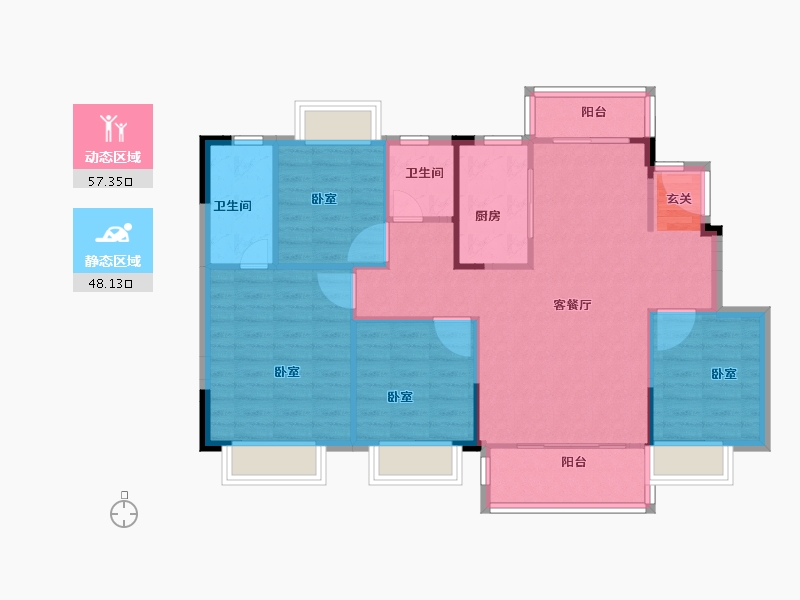 江西省-抚州市-华章硕丰八方城-96.00-户型库-动静分区