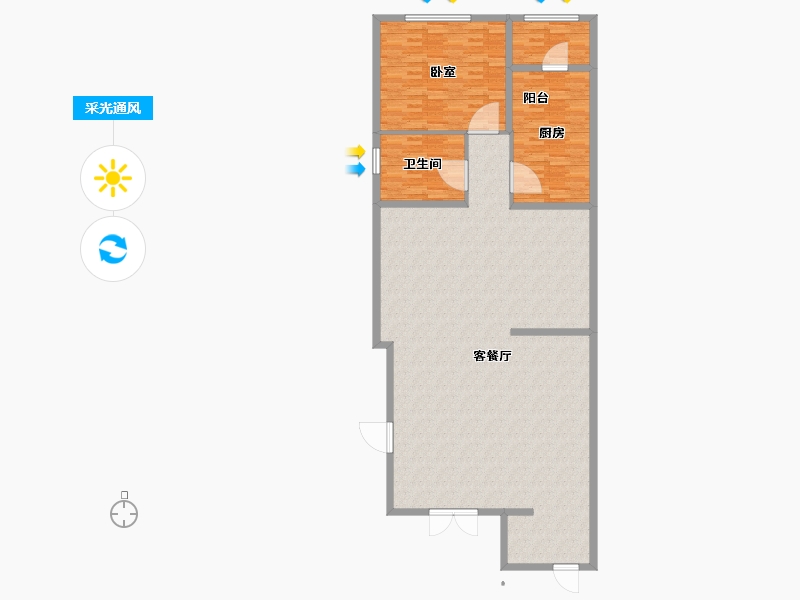 江苏省-南京市-大吉公元-161.00-户型库-采光通风