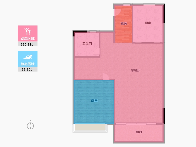 江苏省-镇江市-碧桂园·柏悦华府-124.00-户型库-动静分区