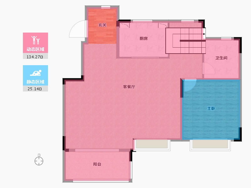 江苏省-南京市-汤山温泉康养小镇-148.00-户型库-动静分区