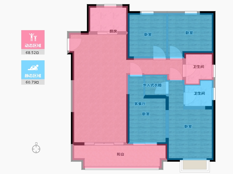 江苏省-镇江市-信达·香堤明珠-116.01-户型库-动静分区