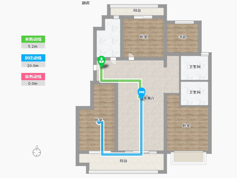 江苏省-镇江市-中昂·璟院-93.00-户型库-动静线