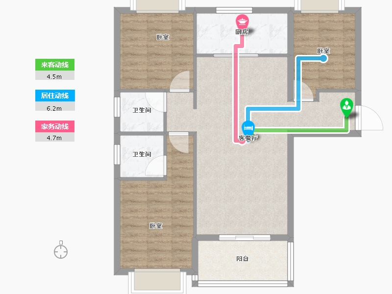 甘肃省-天水市-东方尊裕-78.31-户型库-动静线