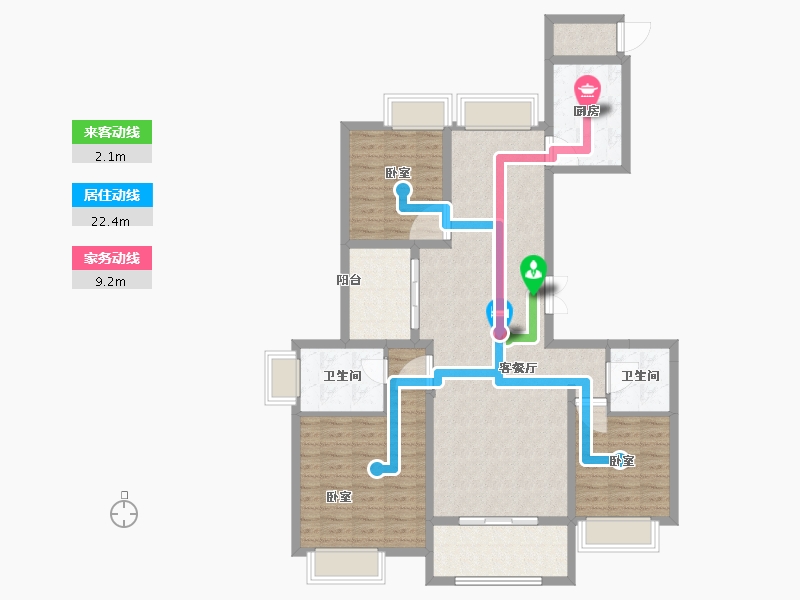 江苏省-苏州市-苏州吴中万达广场-112.00-户型库-动静线