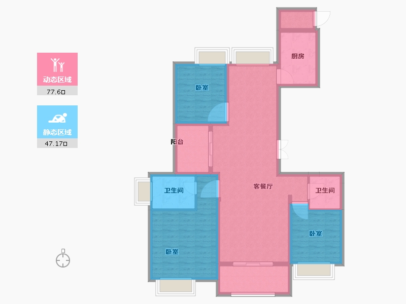 江苏省-苏州市-苏州吴中万达广场-112.00-户型库-动静分区