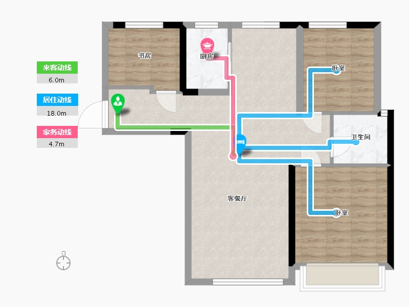 甘肃省-金昌市-保利领秀山-77.87-户型库-动静线