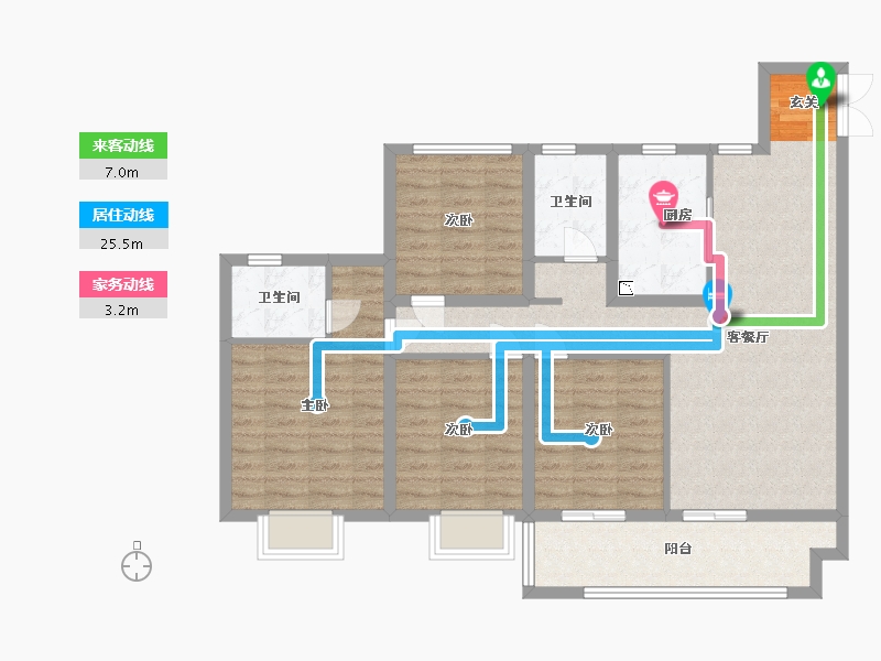 江苏省-盐城市-中南熙悦-101.00-户型库-动静线