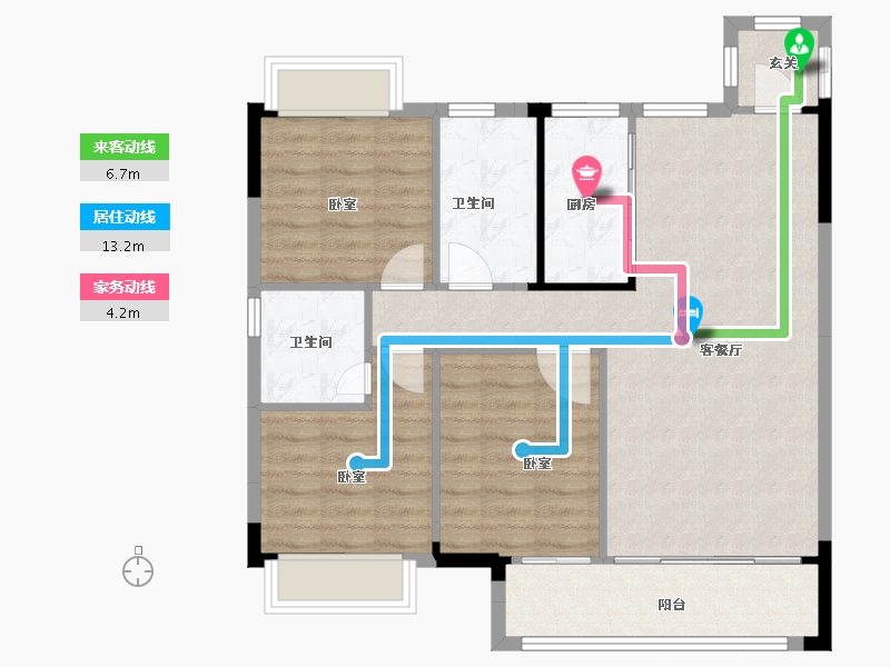 江西省-抚州市-华章硕丰八方城-88.00-户型库-动静线