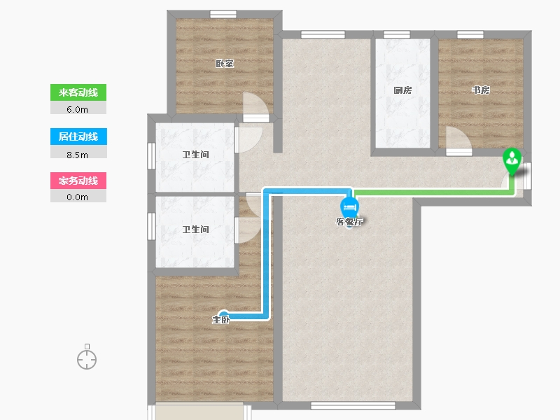 甘肃省-兰州市-保利领秀山-93.66-户型库-动静线