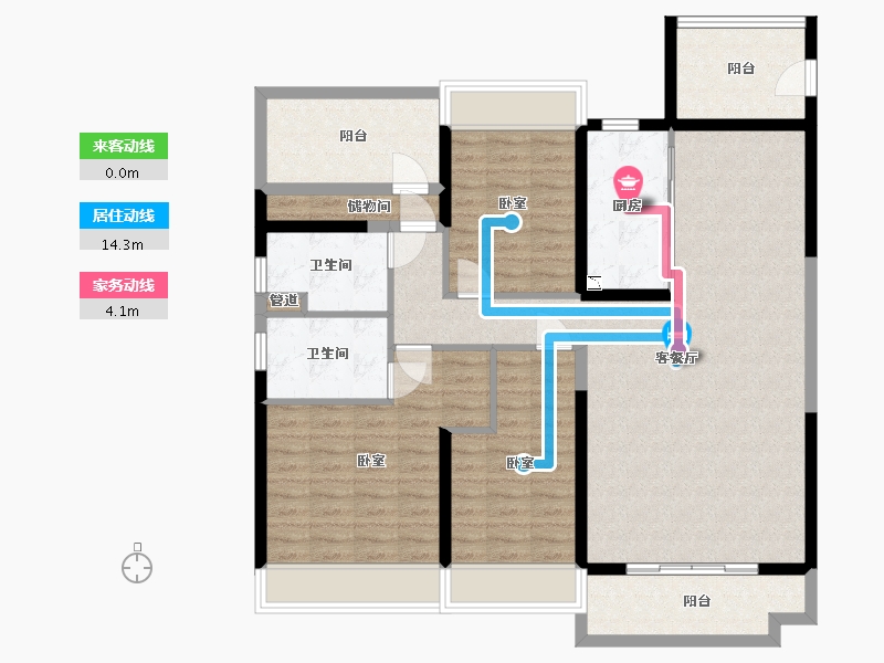 江苏省-镇江市-碧桂园·云顶-117.19-户型库-动静线