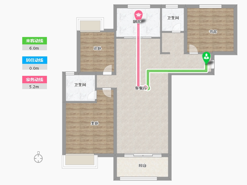 江苏省-徐州市-御景新城-91.99-户型库-动静线