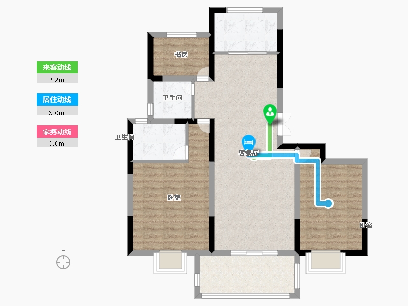 安徽省-宿州市-绿城岱湖世纪城金桂园-89.00-户型库-动静线