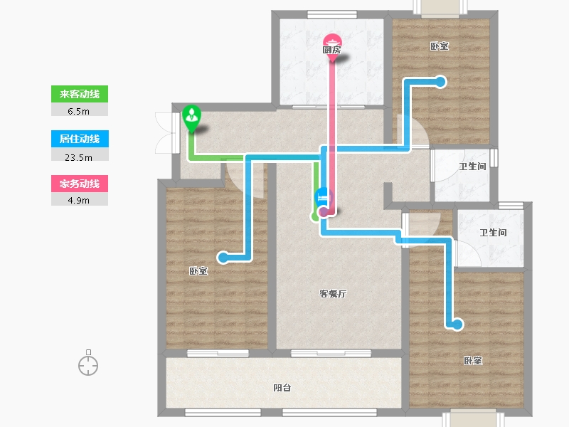 江苏省-泰州市-久源尚郡-113.01-户型库-动静线