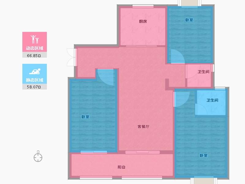 江苏省-泰州市-久源尚郡-113.01-户型库-动静分区