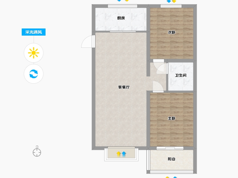 河北省-保定市-王府壹号-76.73-户型库-采光通风