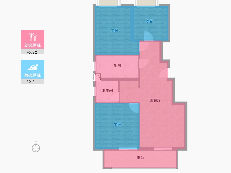 江苏省-南通市-海上传奇-70.01-户型库-动静分区