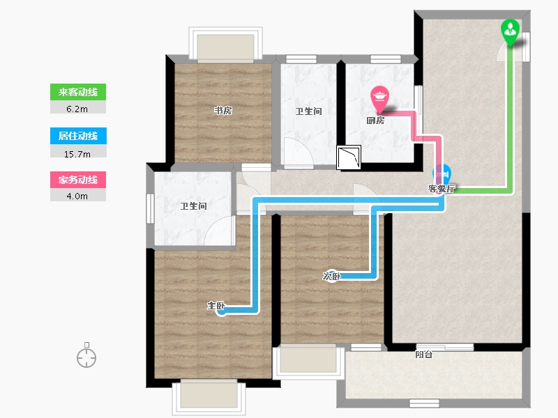 江苏省-南通市-江海都会-98.00-户型库-动静线