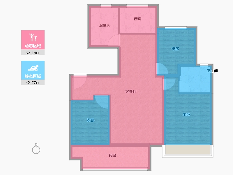 江苏省-徐州市-上水璟园-92.99-户型库-动静分区