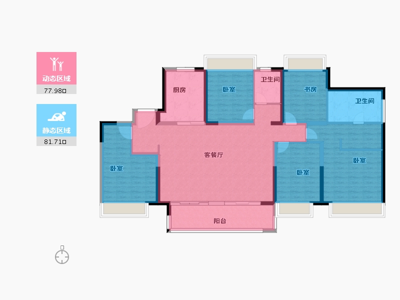 江苏省-盐城市-盐城富力科创城-144.00-户型库-动静分区