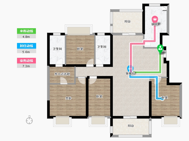 江苏省-无锡市-中隆广场住宅-114.00-户型库-动静线