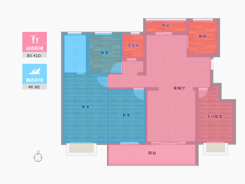 安徽省-宿州市-融翔.御府-114.00-户型库-动静分区