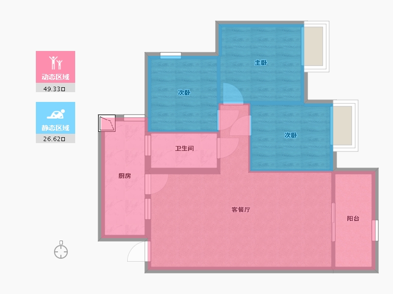 广西壮族自治区-柳州市-天悦华府-67.98-户型库-动静分区