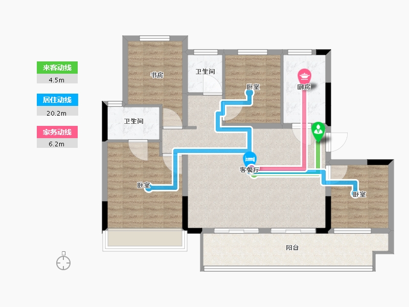 江苏省-镇江市-路劲·港欣城-102.00-户型库-动静线