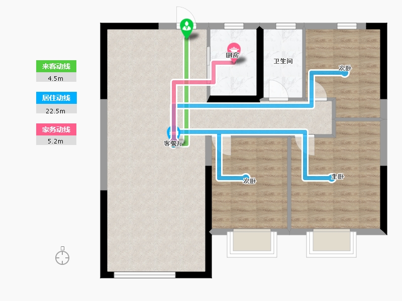 青海省-西宁市-中海河山郡-81.00-户型库-动静线