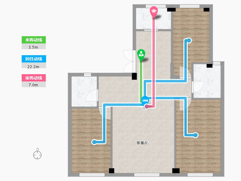 辽宁省-大连市-天邦新港壹号-103.79-户型库-动静线