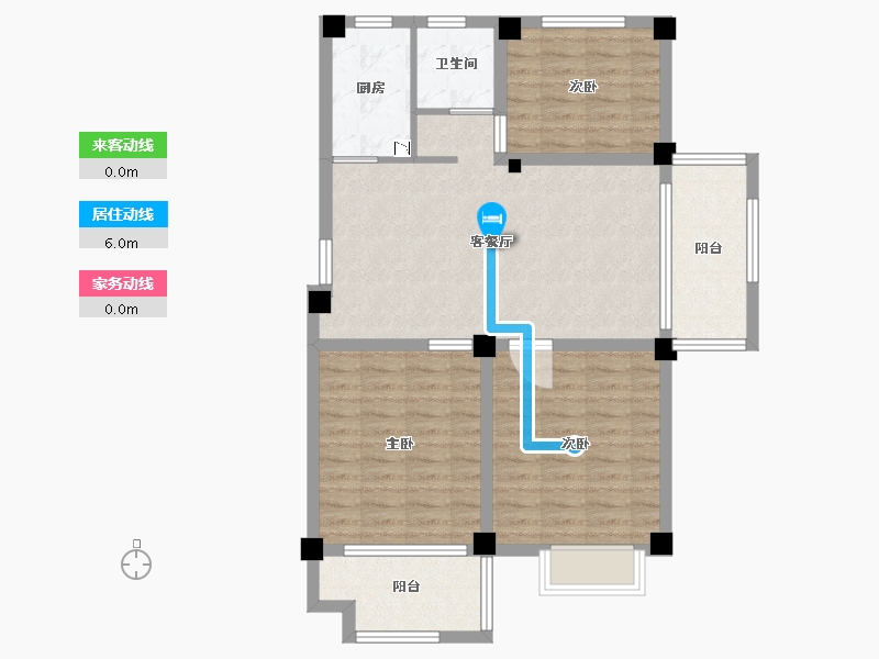 江苏省-盐城市-盐城紫光花园-85.11-户型库-动静线