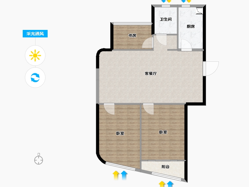 江苏省-苏州市-狮山当代ΜΟΜΛ-116.03-户型库-采光通风