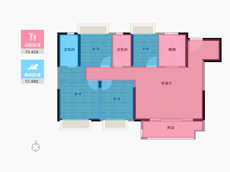 江苏省-盐城市-盐城富力科创城-111.99-户型库-动静分区