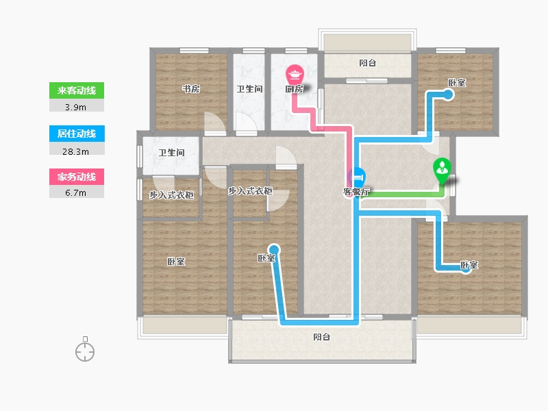 江苏省-镇江市-天怡珑蟠里·九珑苑-174.00-户型库-动静线