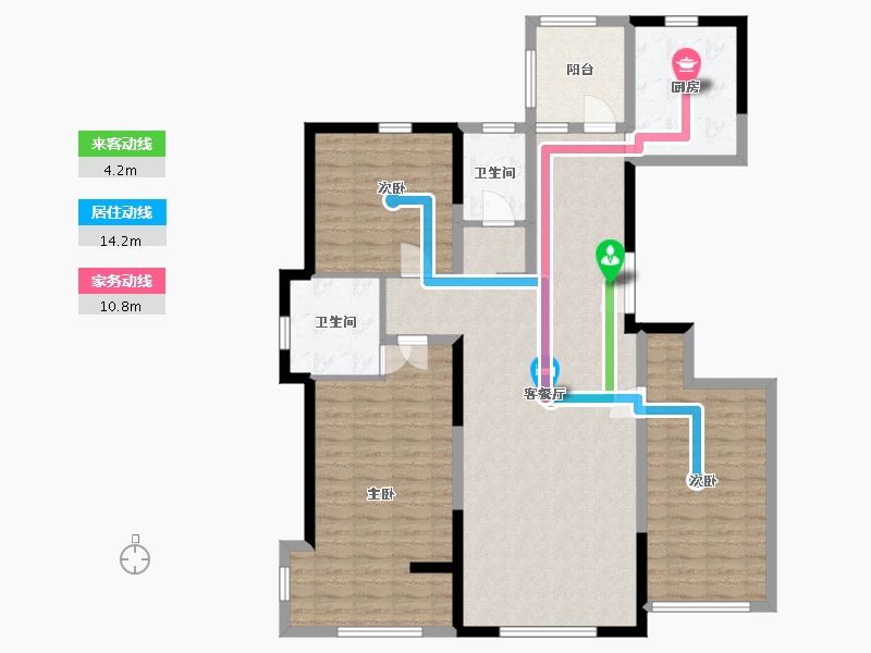 青海省-西宁市-中房萨尔斯堡-121.34-户型库-动静线