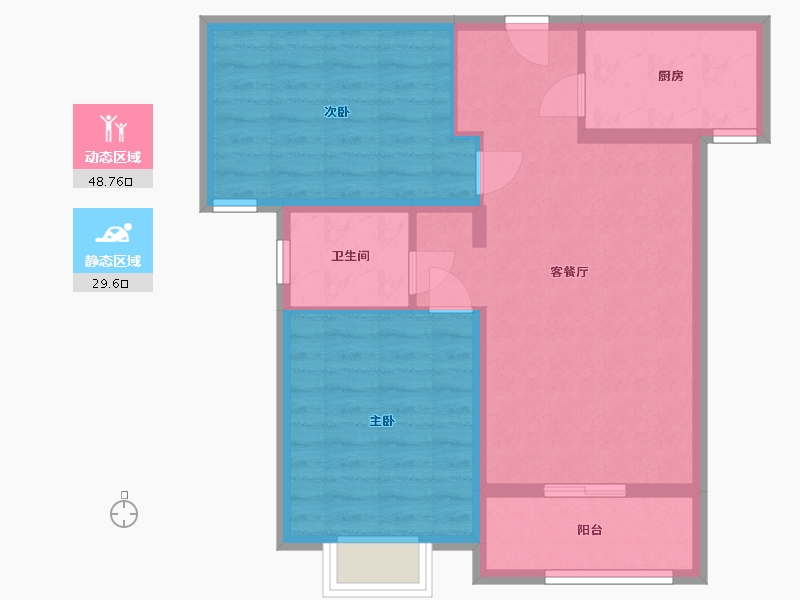 河北省-邯郸市-大树康城-70.01-户型库-动静分区