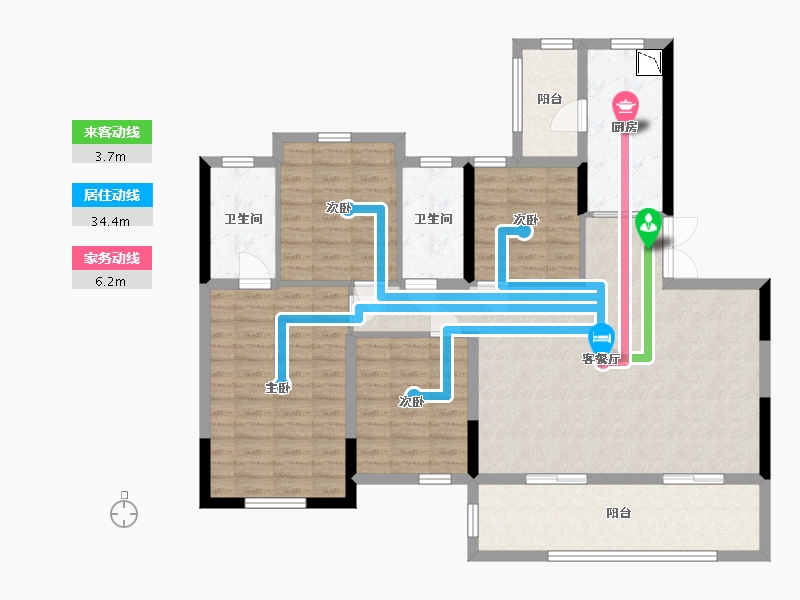 四川省-成都市-邦泰宽语-115.66-户型库-动静线